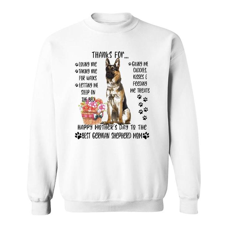 Happy Mother's Day 2021 German Shepherd Mom Dog Lover Sweatshirt