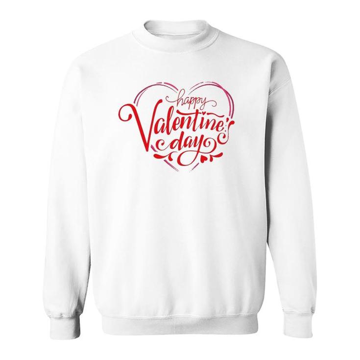 Happy Valentine's Day Heart Shaped Greeting Costume Sweatshirt