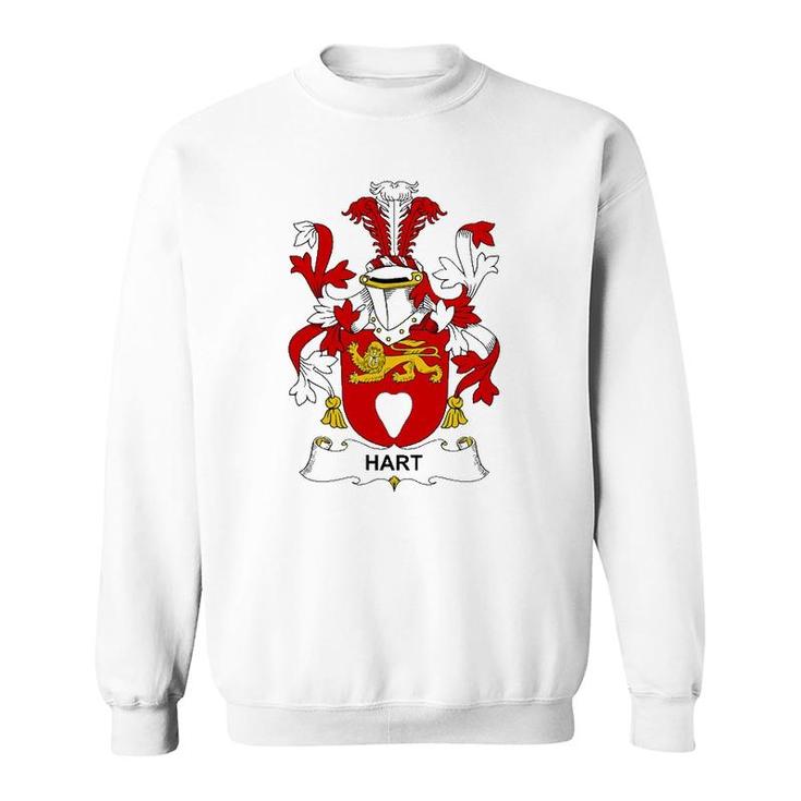 Hart Coat Of Arms - Family Crest Sweatshirt