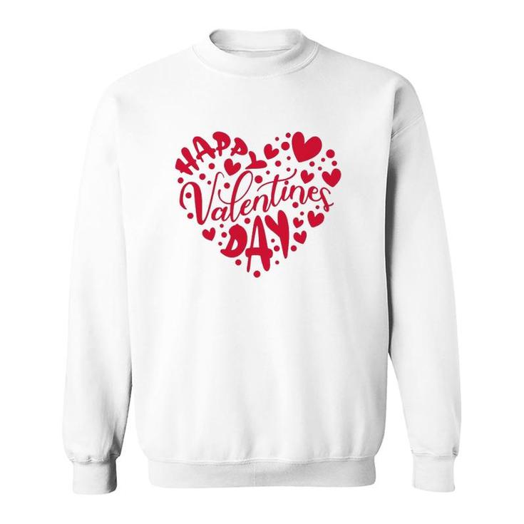 Heart Happy Valentine's Day Gifts Raglan Sweatshirt
