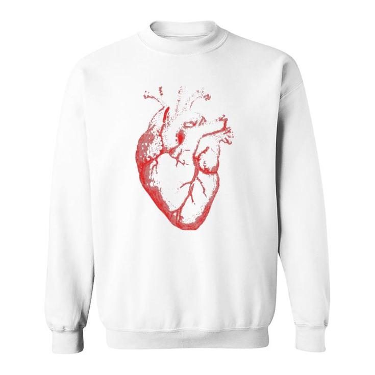 Hearts Design Anatomical Heart Fine Arts Graphical Novelty Sweatshirt