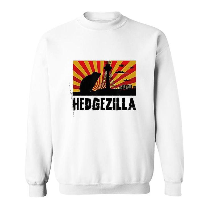 Hedgehog Graphic Hedgezilla New Sweatshirt