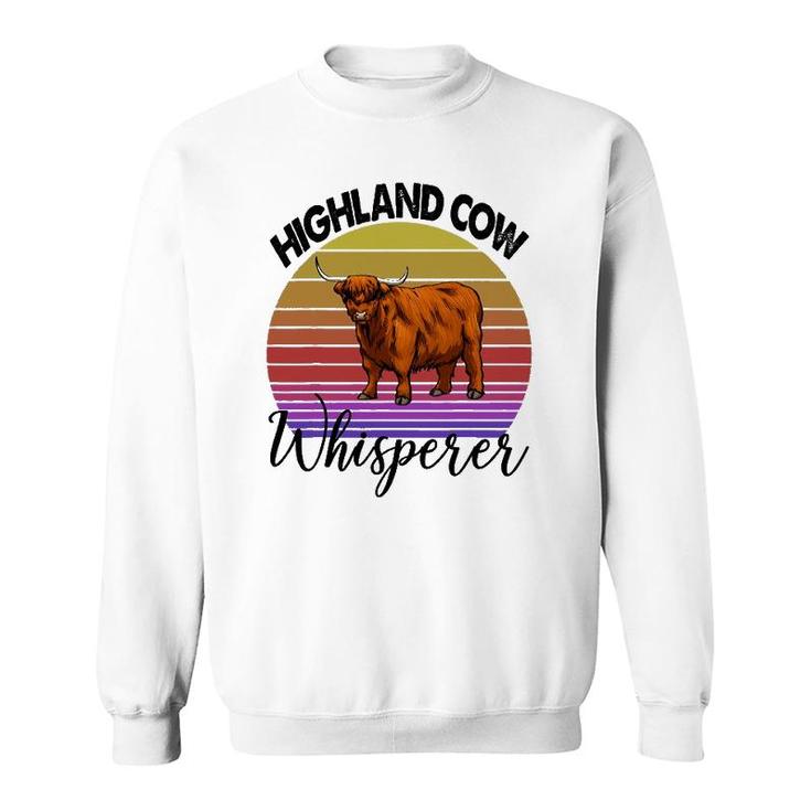 Highland Cow Whisperer S Strong Violent Cow Tees Women Sweatshirt