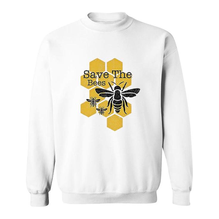 Honeycomb Save The Bees Sweatshirt