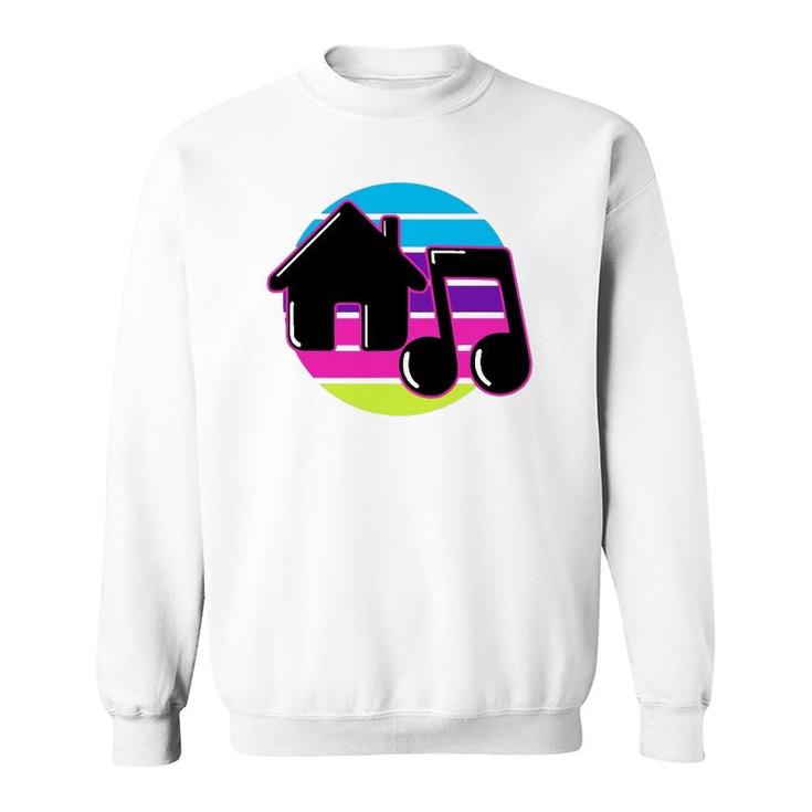 House Music Retro Dj Chicago 1980S Electronic Dance Disco Sweatshirt