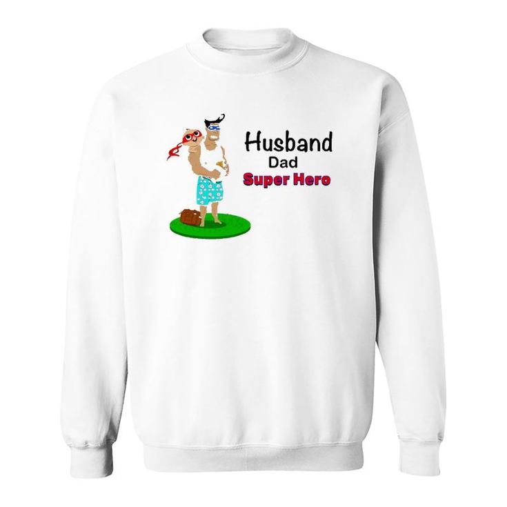 Husband Dad Super Hero Sweatshirt