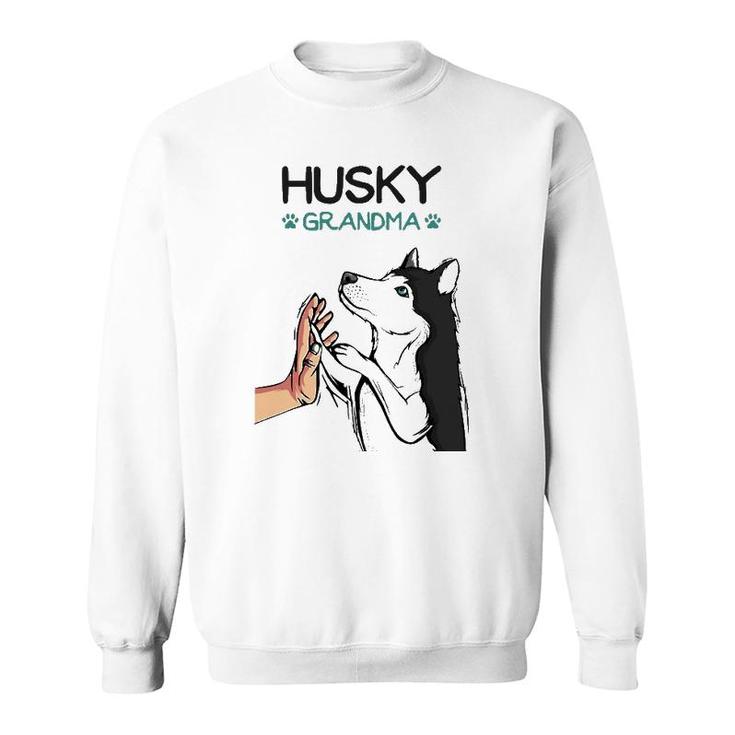 Husky Grandma Dog Mom Lover Women Sweatshirt