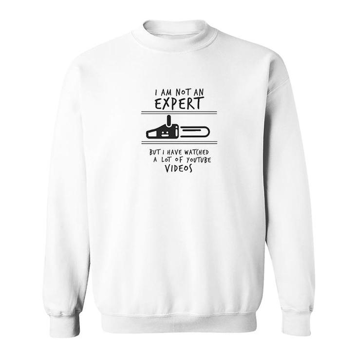 I Am Not An Expert But I Have Watched A Lot Of Youtube Videos Sweatshirt