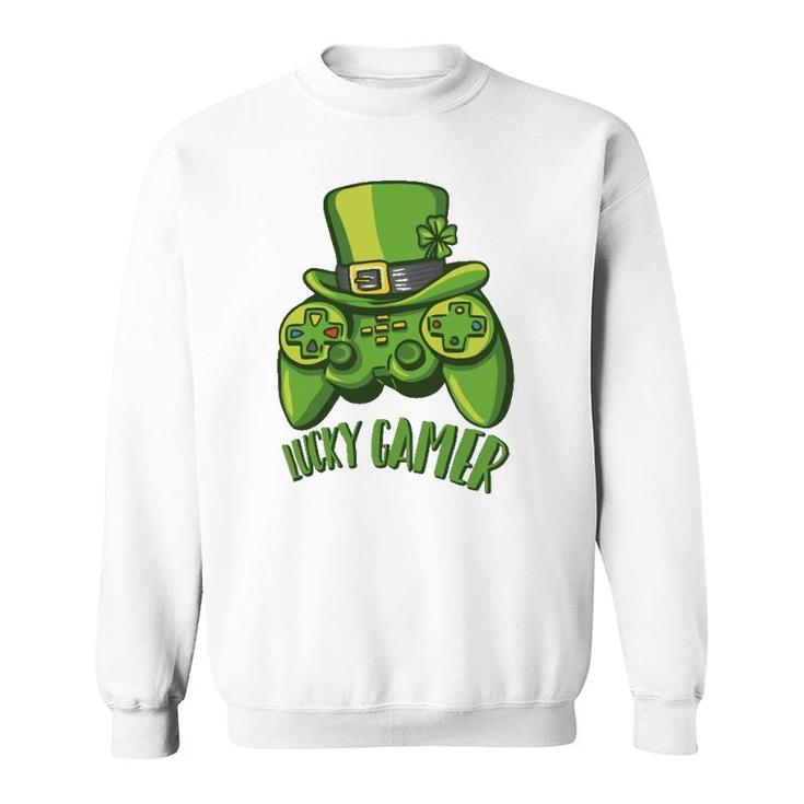 Irish Video Game Controller Boys Gamer St Patrick's Day Sweatshirt