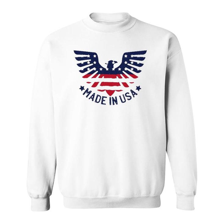 July 4Th Patriotic S - Made In Usa American Pride Eagle Sweatshirt