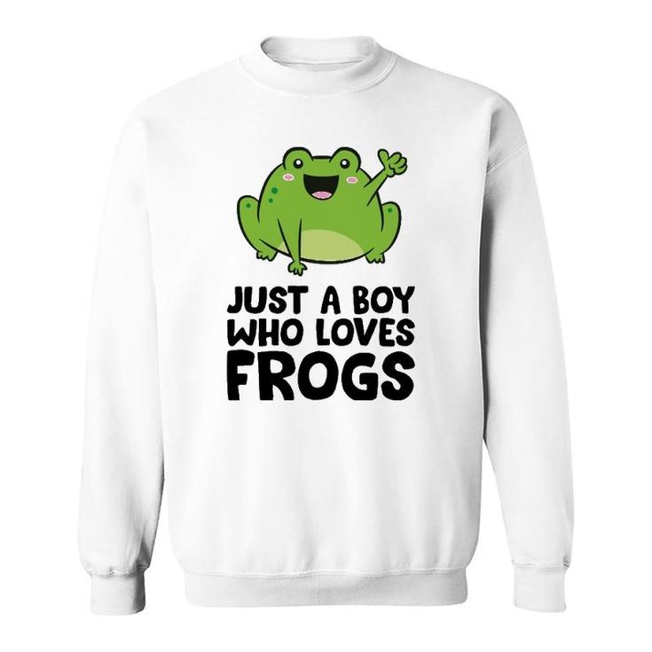 Just A Boy Who Loves Frogs  Sweatshirt