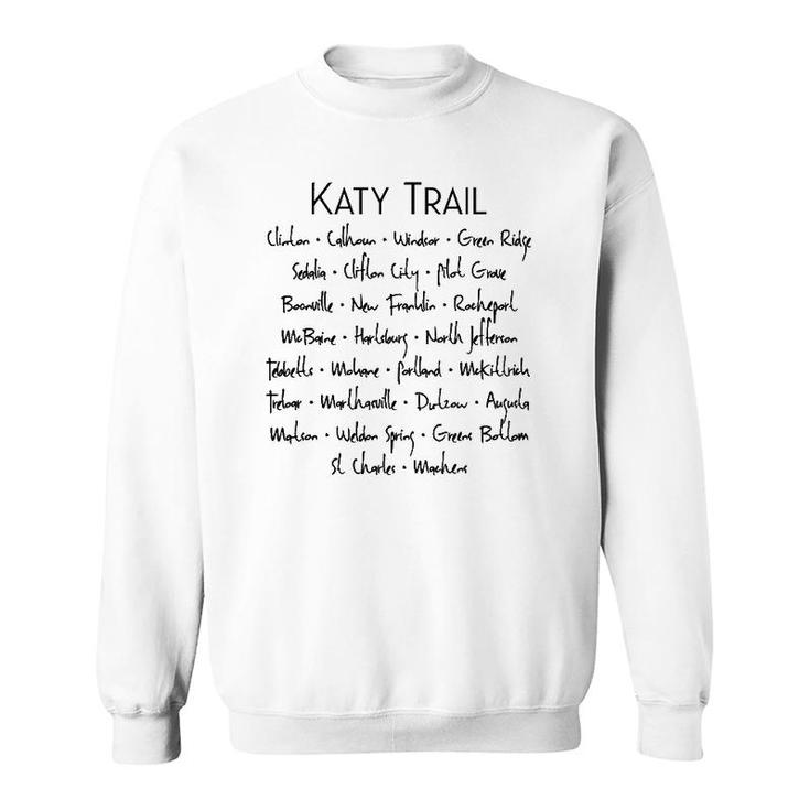 Katy Trail Missouri Trailheads Sweatshirt