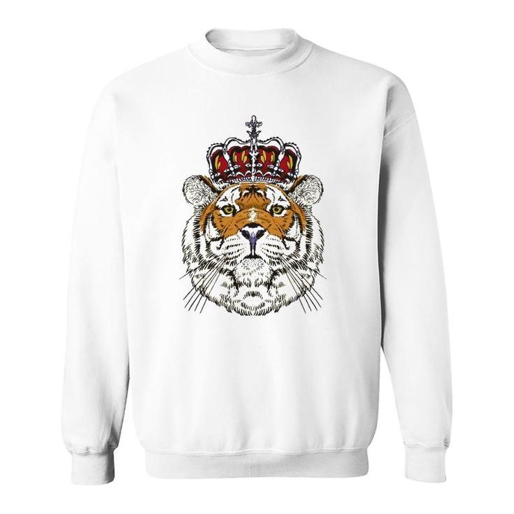 King Bengal Tiger Birthday Outfit For Tiger Lovers Costume Sweatshirt