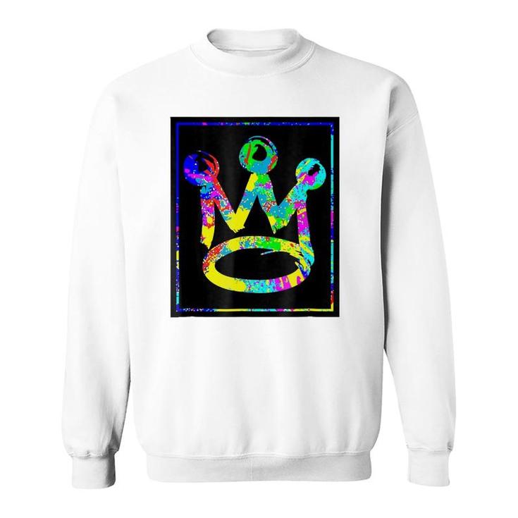 King Crown Paint Splatter Gift Sweatshirt