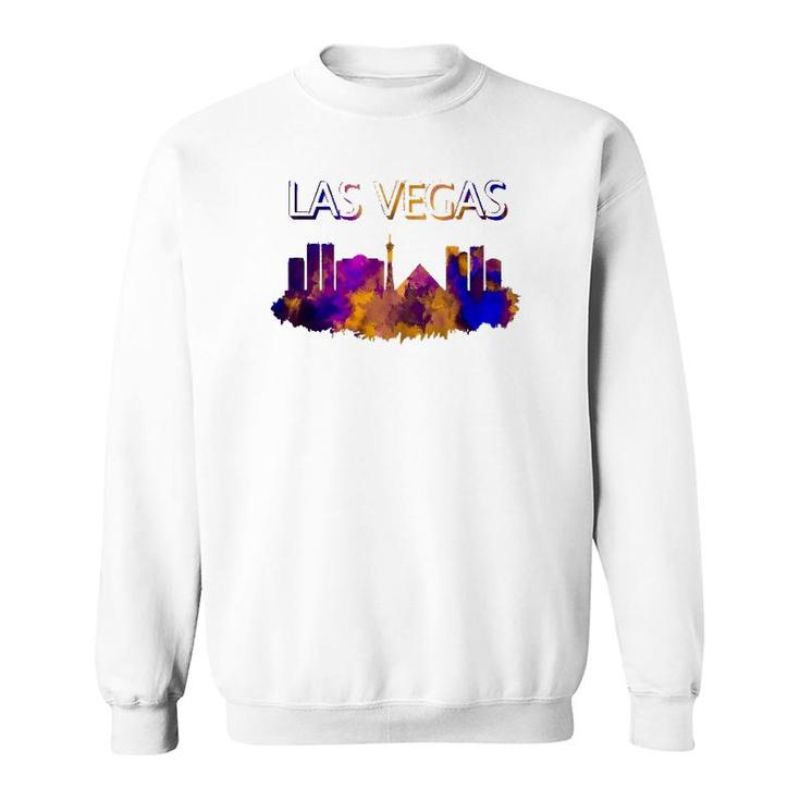 Las Vegas Skyline Nevada Lovers Gift Sweatshirt
