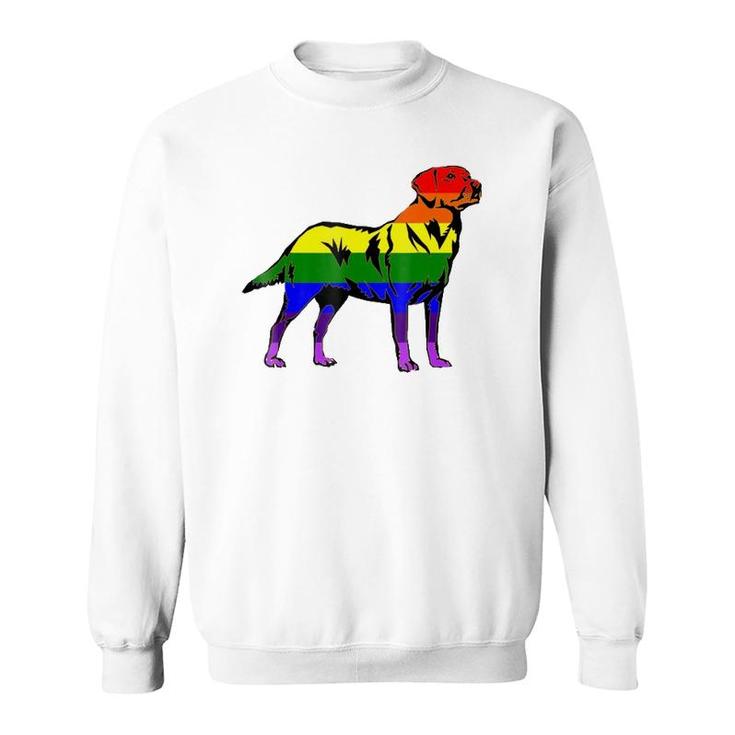 Lgbt Gay Pride Flag Labrador Retriever Vintage Sweatshirt