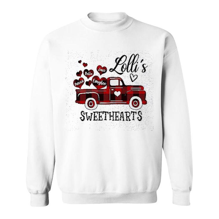Lollis Red Truck Sweethearts Sweatshirt