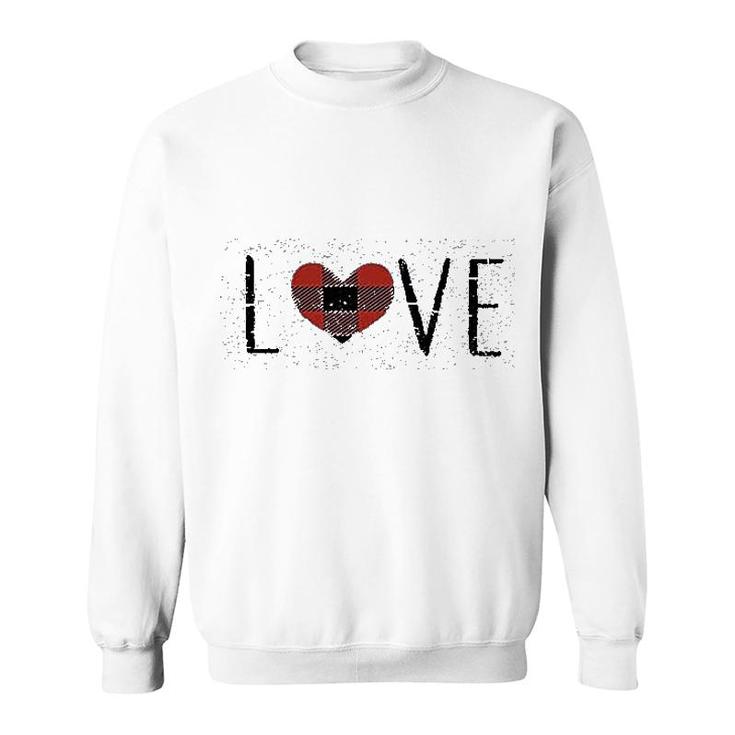 Love Heart Graphic Sweatshirt