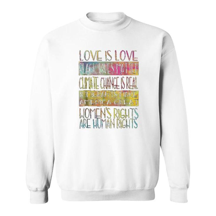 Love Is Love  Equality Feminist Sweatshirt