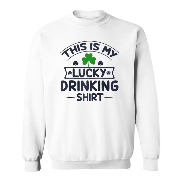 Lucky Drinking Raglan Baseball Tee Sweatshirt