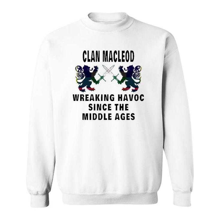 Macleod Scottish Tartan Scotland Family Clan Name Sweatshirt