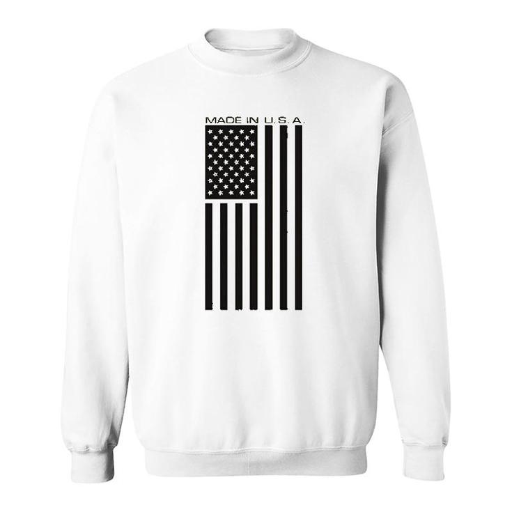 Made Usa Flag Print Sweatshirt