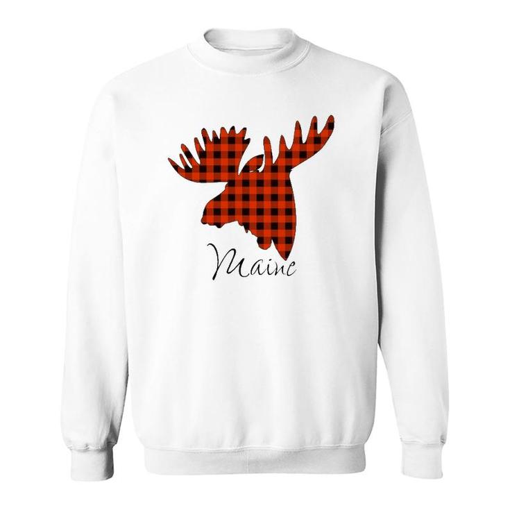 Maine Moose State State Of Maine Sweatshirt