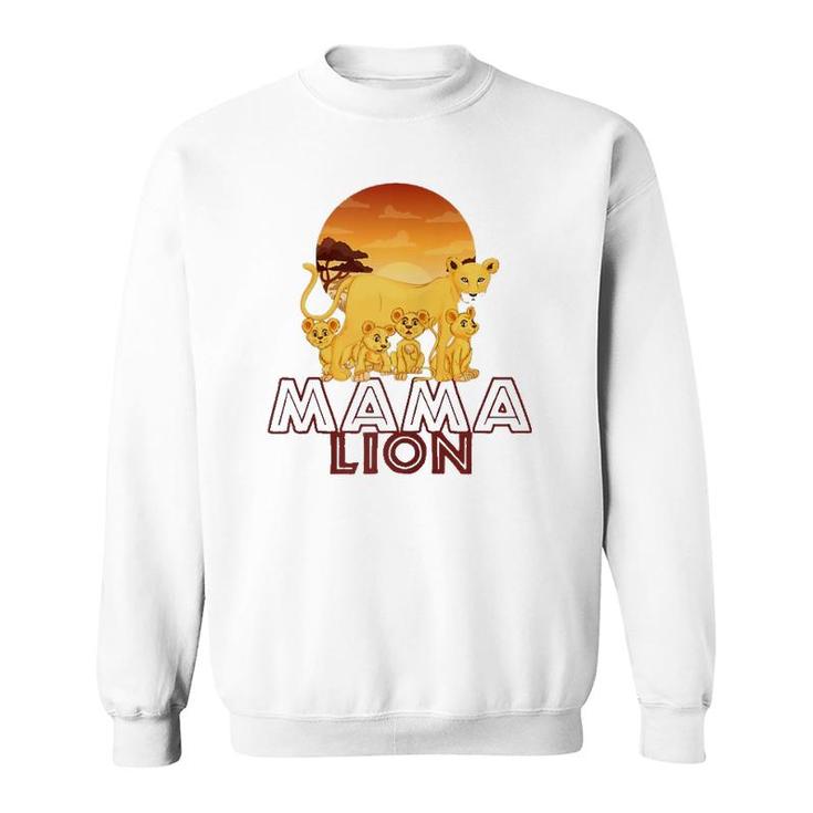 Mama Lion - Big Cat Family Mother Children Tee Sweatshirt