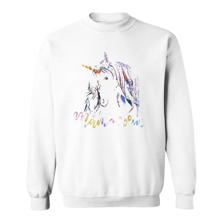 Mamacorn Mother's Day Unicorn Lover Sweatshirt