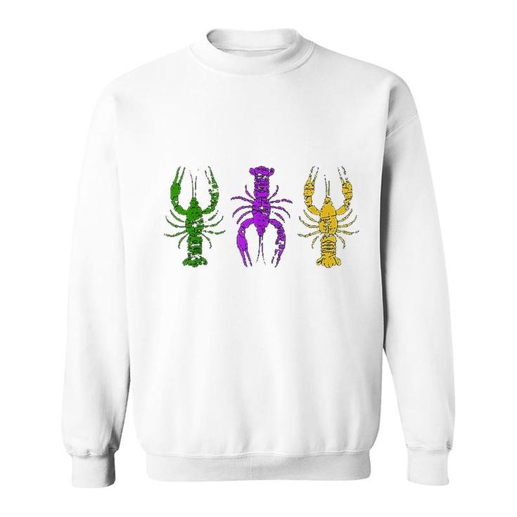 Mardi Gras Crawfish Jester New Orleans Gift Sweatshirt
