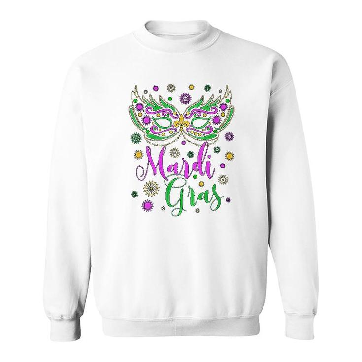 Mardi Gras Feathered For Women Sweatshirt