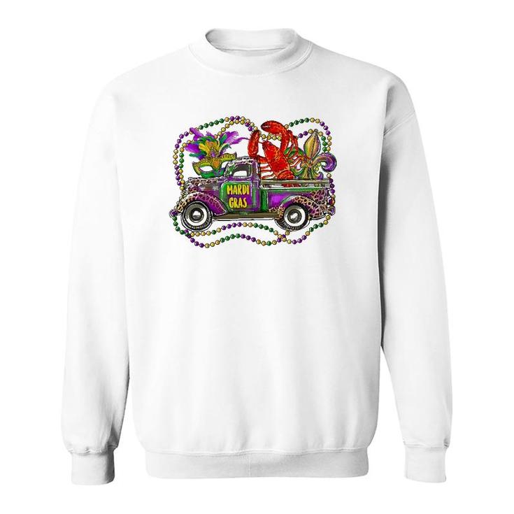 Mardi Gras Truck Funny Mardi Gras 2022 For Men Women Sweatshirt