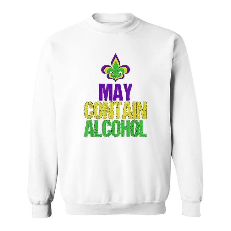May Contain Funny Mardi Gras Sweatshirt