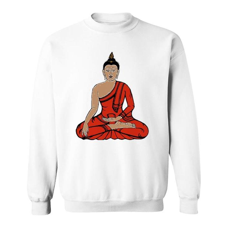 Meditation Young Buddha Retro Tee Yoga Buddhist Sweatshirt