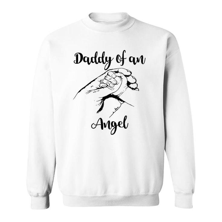 Mens Daddy Of An Angel Pregnancy Loss Miscarriage Gift For Dads Sweatshirt