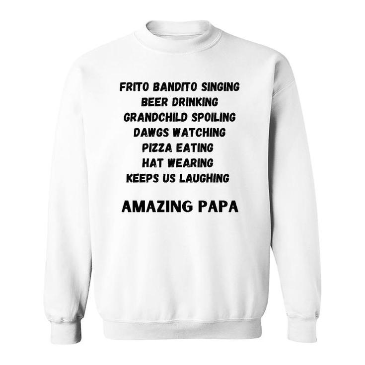 Mens Papa Design Men Women Gift Sweatshirt