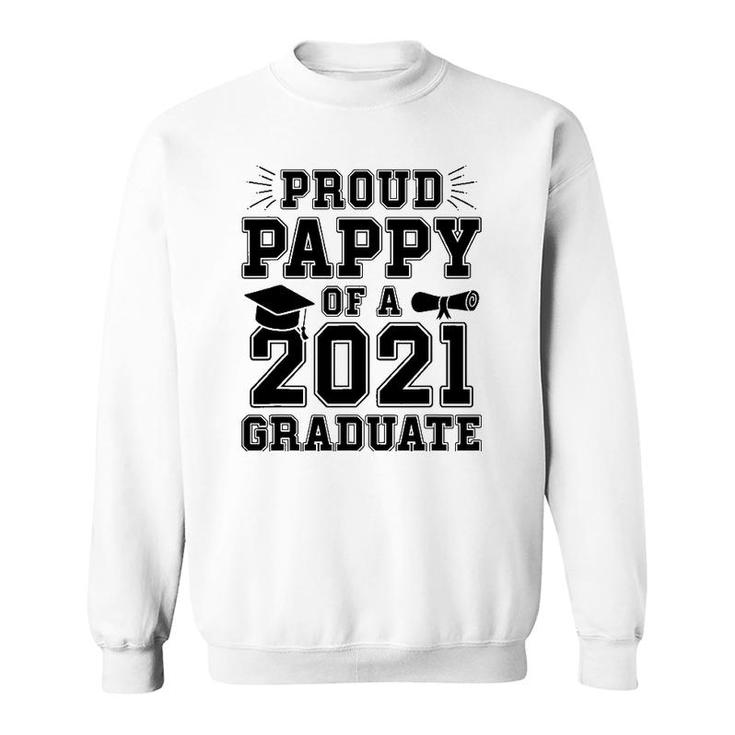 Mens Proud Pappy Of A 2021 Graduate School Graduation Grandpa Sweatshirt