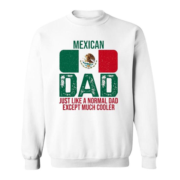 Mens Vintage Mexican Dad Mexico Flag Design For Father's Day Sweatshirt