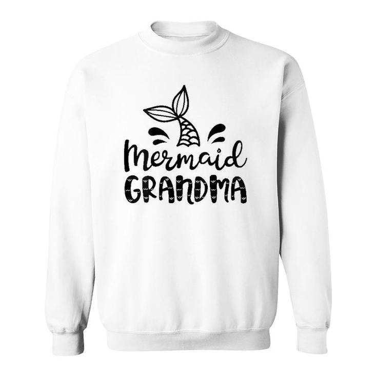 Mermaid Grandma Funny Grandmother Family Matching Birthday Sweatshirt
