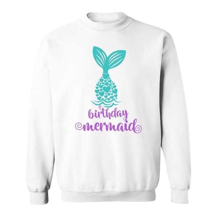 Mermaid Matching Family Birthday Mermaid Ocean Sweatshirt