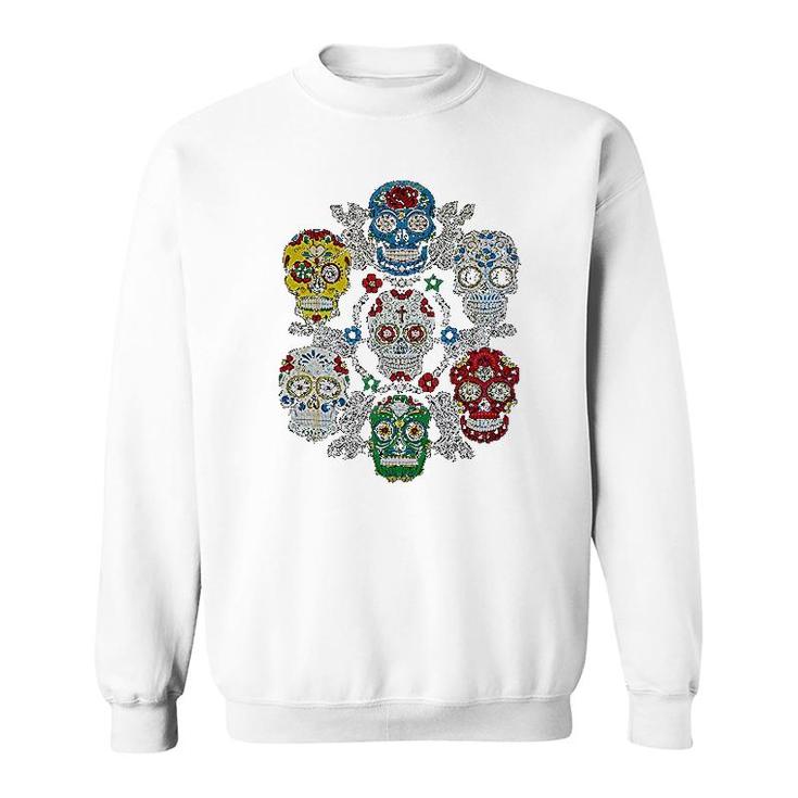Mexican American Skulls Sweatshirt