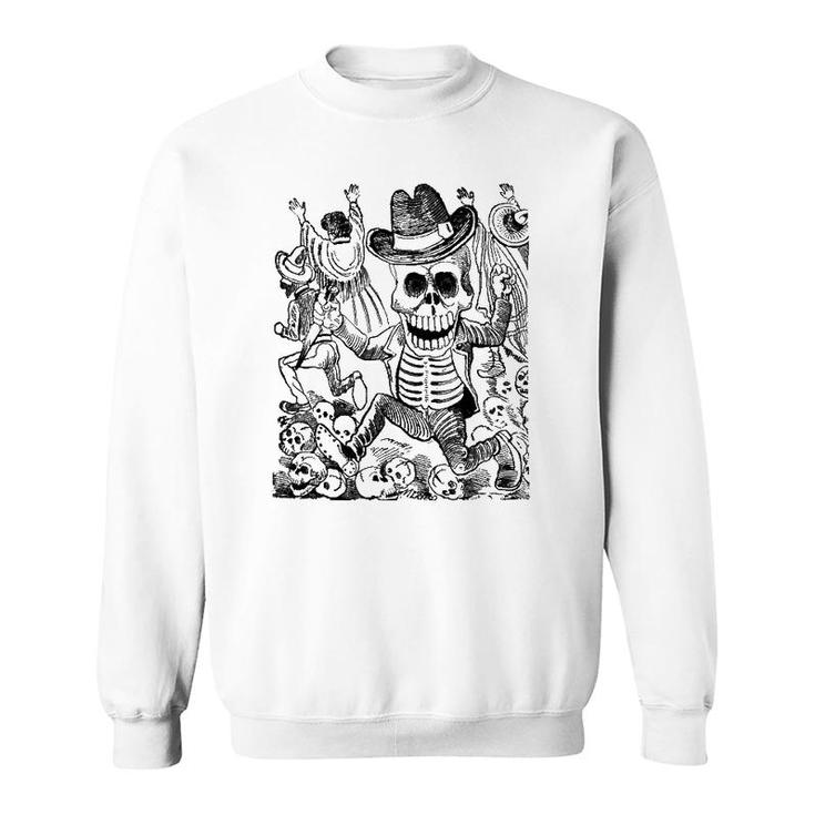 Mexico Day Of The Dead T Art Design Dia De Los Muertos Sweatshirt