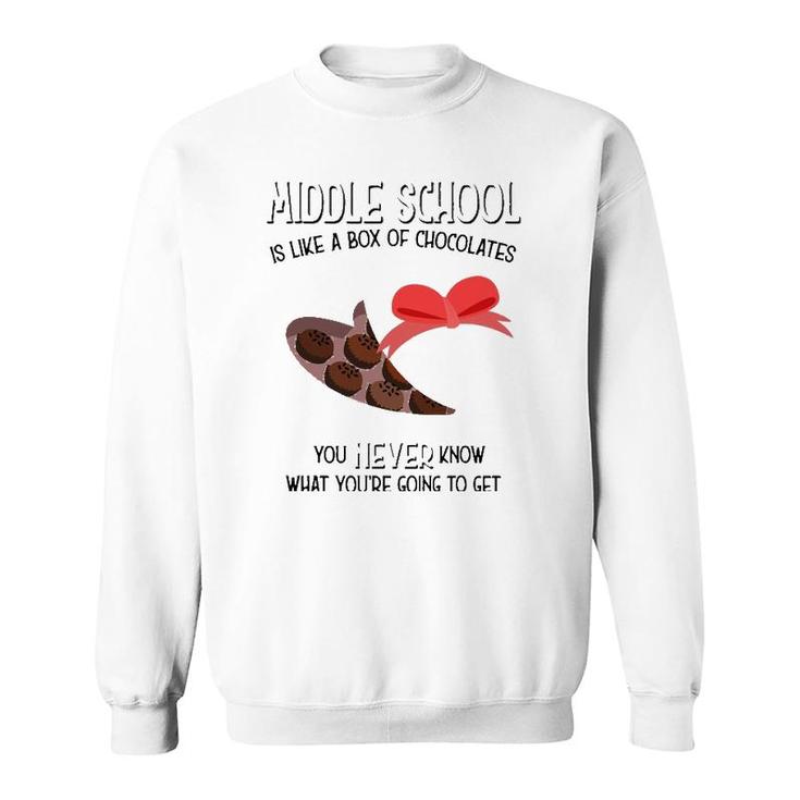 Middle School Teacher Valentine S Day Gift Kids Sweatshirt