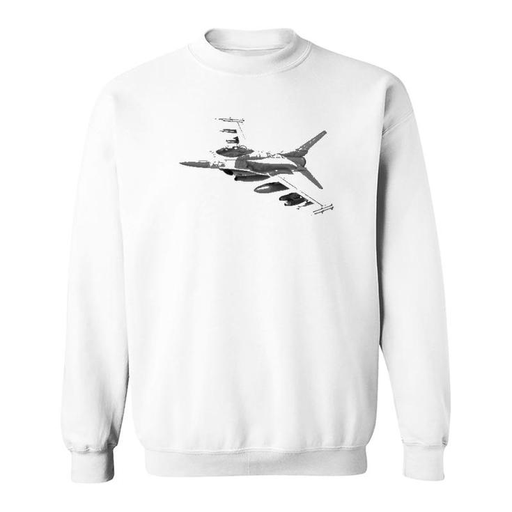 Military's Jet Fighters Aircraft Plane F16 Fighting Falcon Sweatshirt