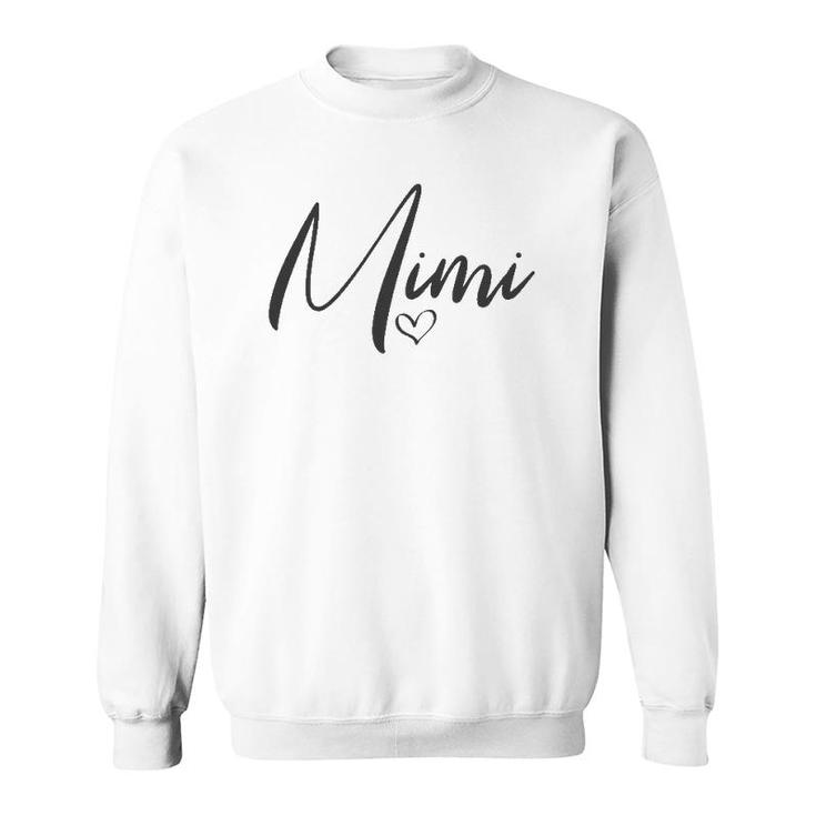 Mimi Heart For Grandma Women Christmas Mother's Day Sweatshirt