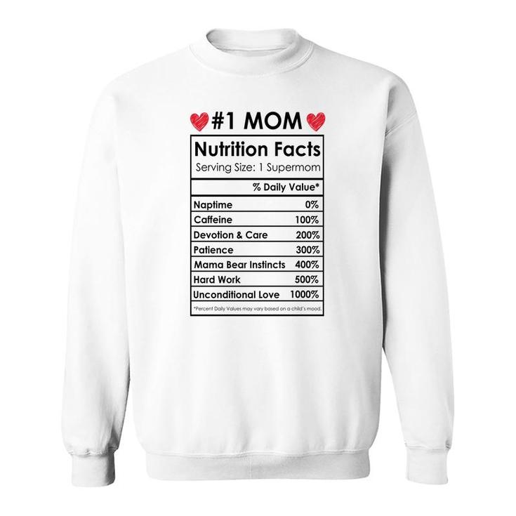 Mom Nutrition Facts Sweatshirt