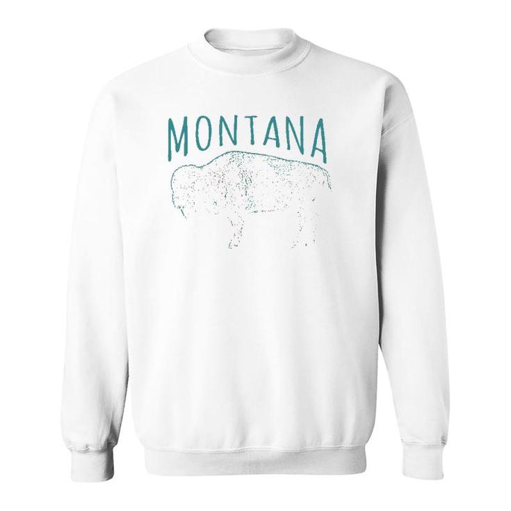 Montana Bison States Of Montana Sweatshirt