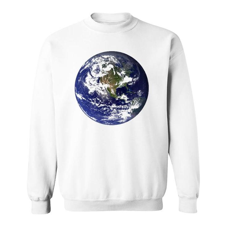 Mother Earth As Seen From Space Sweatshirt