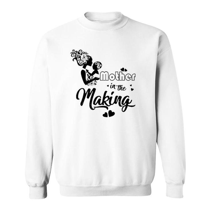 Mother In The Making Mom And Son Black Version Sweatshirt