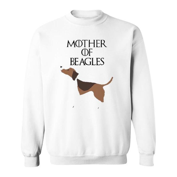Mother Of Beagles Cute Funny Dog & Gift Fur Mom Sweatshirt